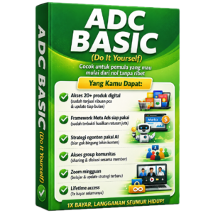 ADC basic affiliate marketing 99rb untuk pemula dengan akses lifetime dan strategi meta ads