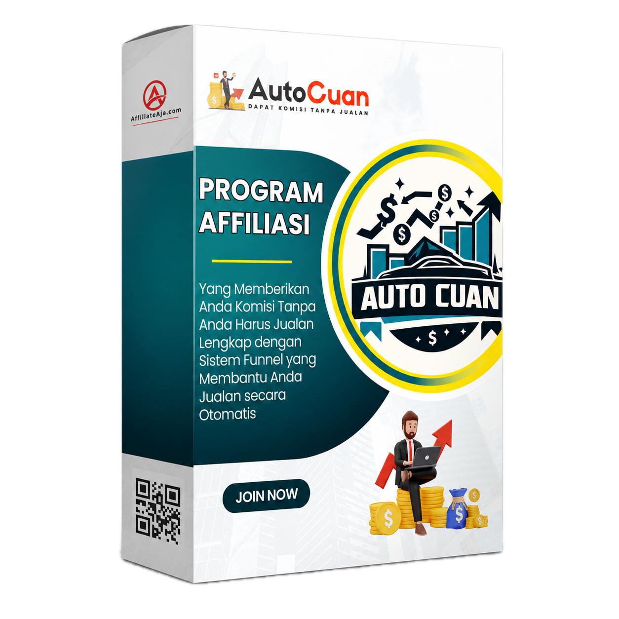 AutoCuan program affiliate produk digital untuk pemula yang ingin mulai bisnis online tanpa punya produk sendiri.