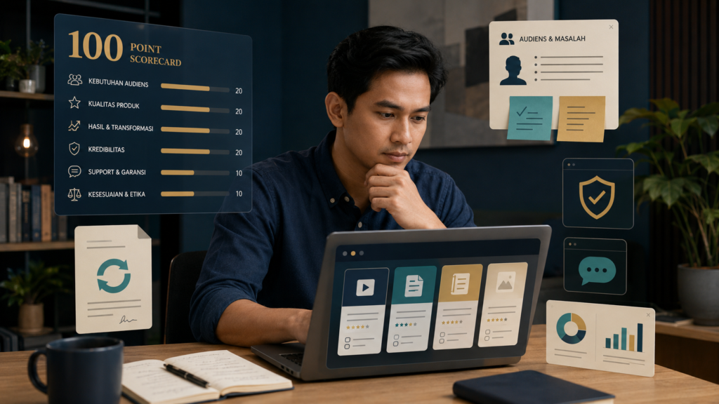 Cara memilih produk digital untuk dipromosikan menggunakan scorecard dan riset audiens
