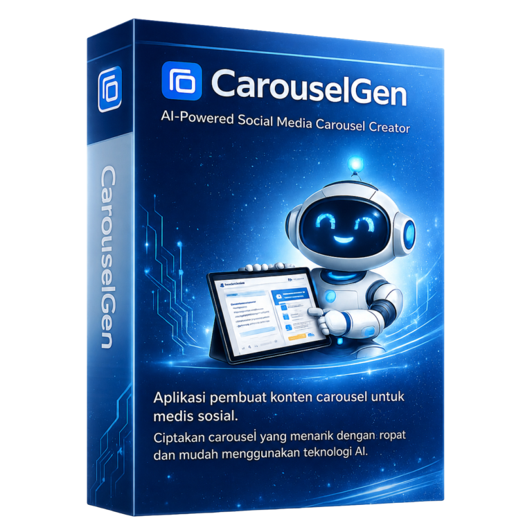 CarouselGen AI pembuat konten carousel untuk Instagram dan social media marketing