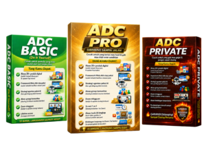 Ilustrasi gambar perbandingan produk digital antara DCA Basic & Pro & Private