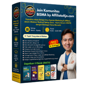 Box Komunitas BISMA by AffiliateAja untuk belajar marketing dan affiliate secara gratis