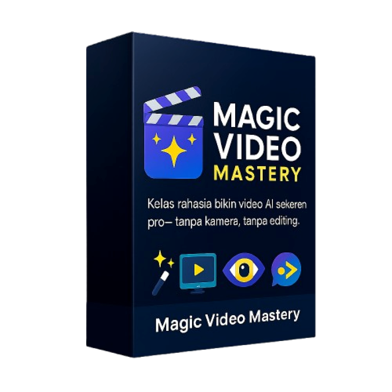 Magic Video Mastery kelas video AI untuk belajar membuat video profesional tanpa kamera dan tanpa editing rumit