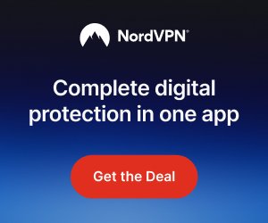 Banner NordVPN untuk perlindungan digital lengkap dengan tombol Get the Deal