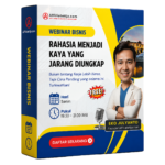 Webinar Rahasia Menjadi Kaya gratis tentang cara pandang bisnis online dan strategi membangun income digital