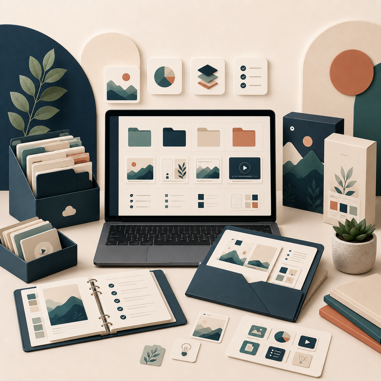 Bundle dan resource pack digital untuk konten, bisnis, desain, AI, dan produktivitas