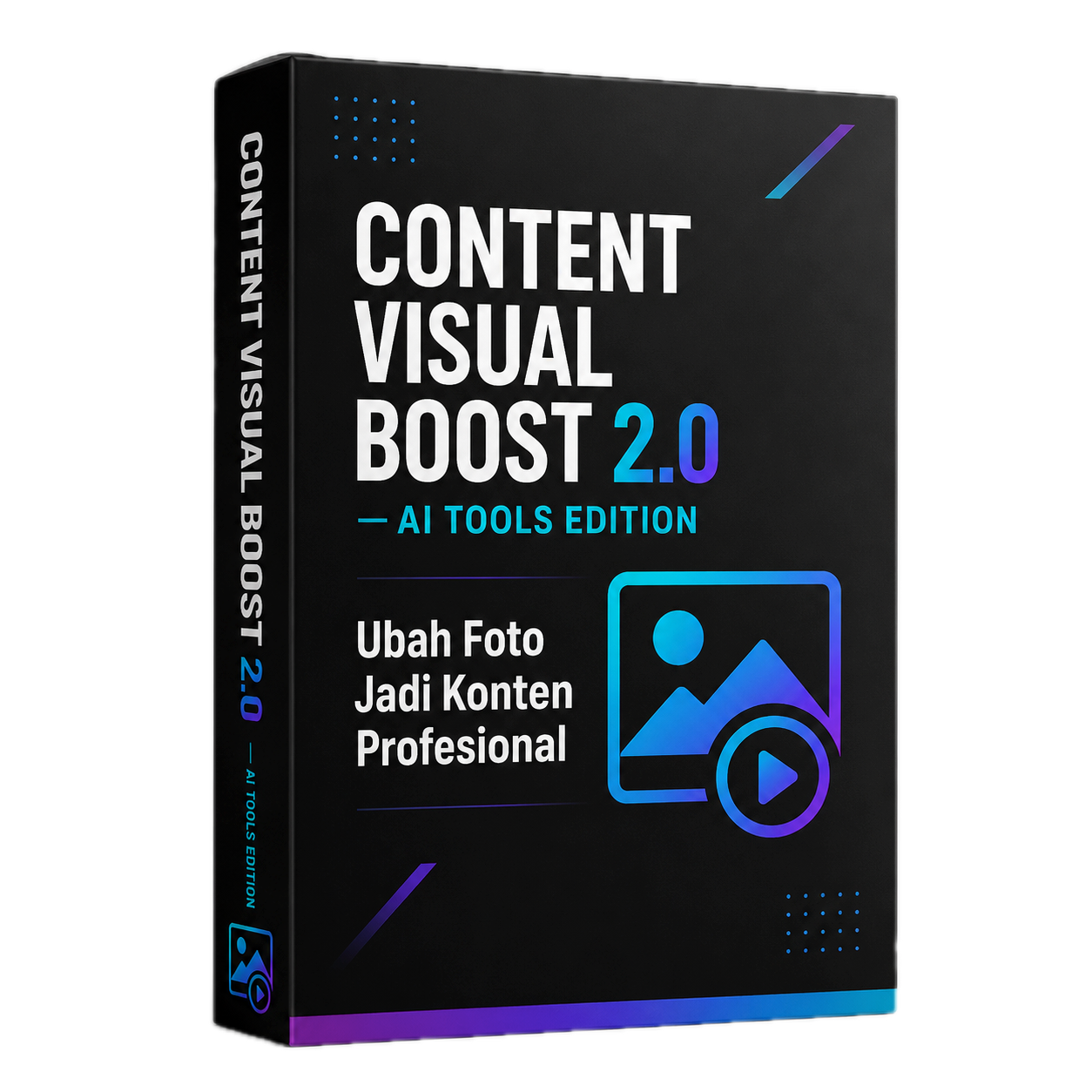 Review Content Visual Boost AI 2026 – ilustrasi hero ai tools, software & saas lokal