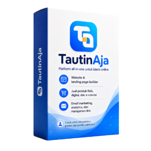 TautinAja platform bisnis online untuk landing page, toko online dan produk digital